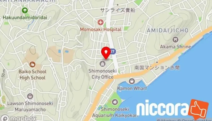 の地図 TAGLINE(タグライン) カフェ・喫茶 で 下関市