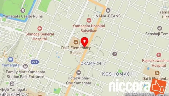 の地図 テクノ・マインド㈱ 山形支社 IT コンサルタント, 製造元 で 山形市