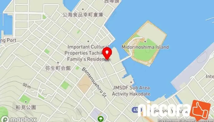 の地図 TOPPANデジタル㈱ ICT KŌBŌ HAKODATE 企業のオフィス で 函館市