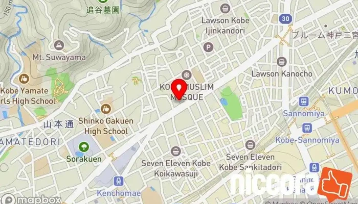 の地図 トシスタイル コンピューター サポート、サービス で 神戸市