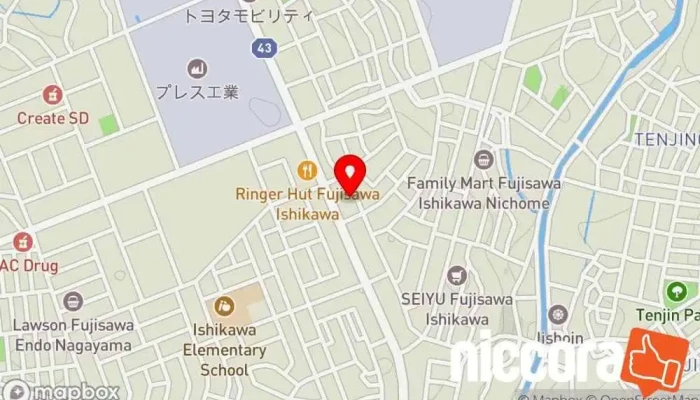 の地図 UJ-ITECT株式会社 建設会社 で 藤沢市