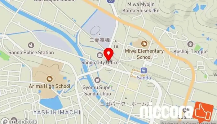 の地図 ＵＴコネクト(株) 三田オフィス 人材派遣業, 職業紹介所, 人材センター, 人事コンサルティング で 三田市