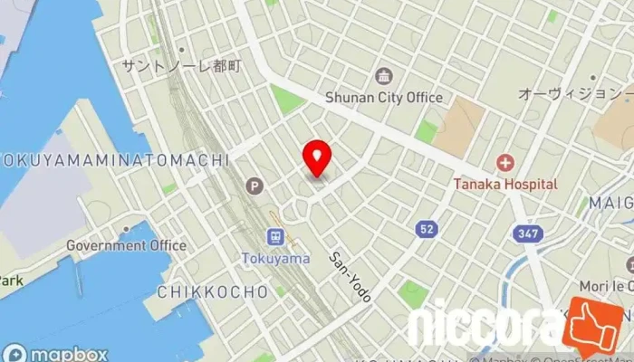 の地図 WDB テクラボ徳山 人材派遣業 で 周南市