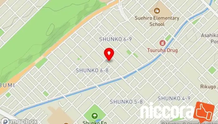 の地図 WEB工房アニマ IT コンサルタント で 旭川市