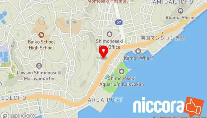 の地図 YK ZION LLC （留学エージェント事業） 教育コンサルタント で 下関市