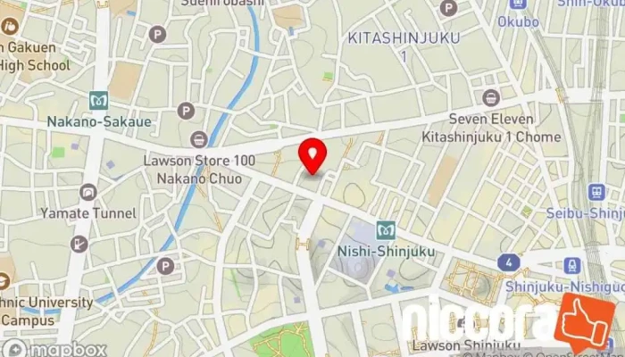 の地図 ユーシービージャパン㈱ 本社 製薬会社 で 新宿区