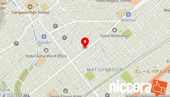 の地図 ユニバー社会保険労務士・行政書士事務所 行政書士, 建築コンサルタント, 経営管理サービス, IT コンサルタント, コンサルタント, 人事コンサルティング, 労働安全衛生センター, 社会保障事務所 で 神戸市